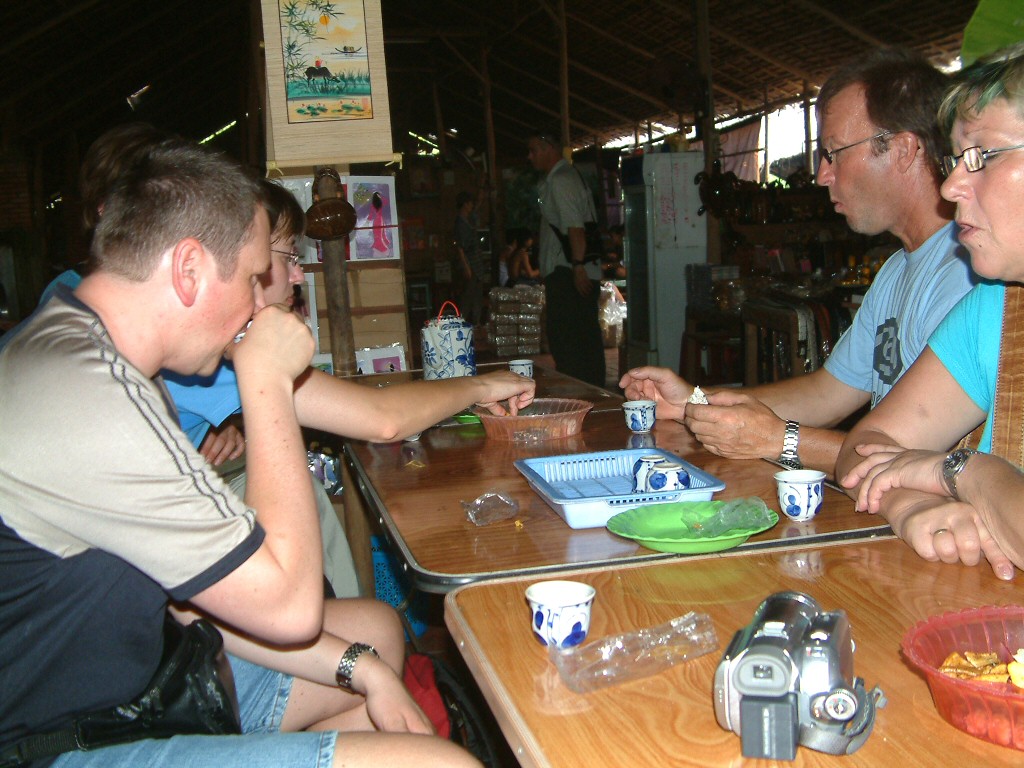 Reispapierfabrik im Mekongdelta